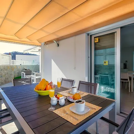Rosa-soleada Privada Con Piscina Climatizada & Wifi En Tauro-mogan *